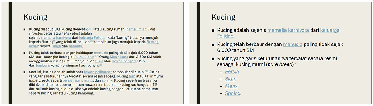 Teks Presentasi Kepanjangan