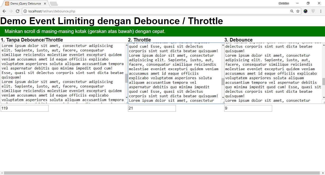 Throttle & Debounce