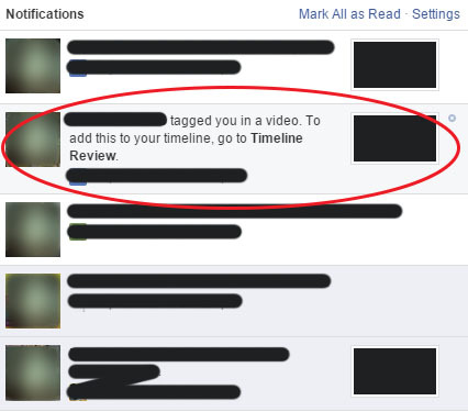 Facebook Tag Notification Review