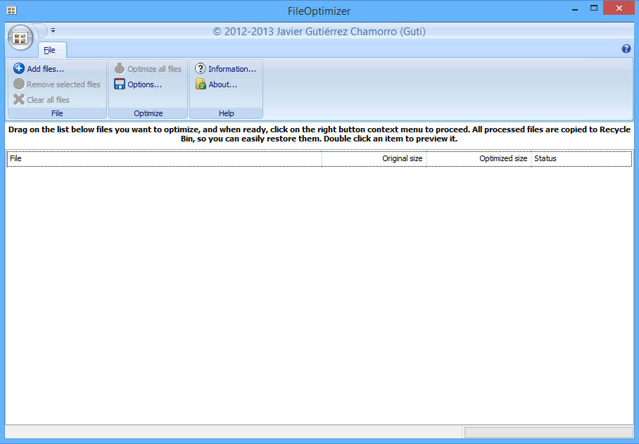 File Optimizer Lossless Compression Tool